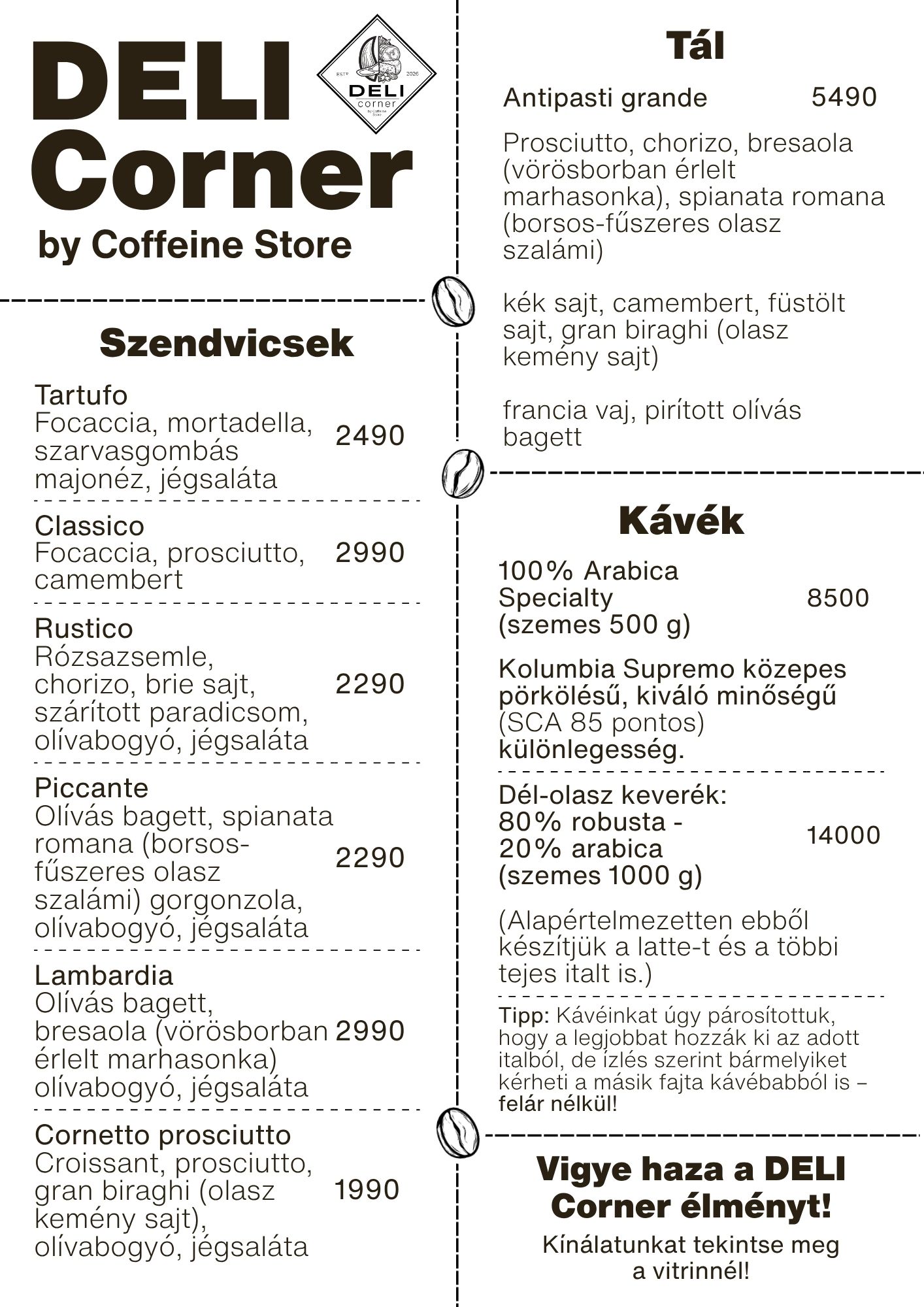 Menu page 4